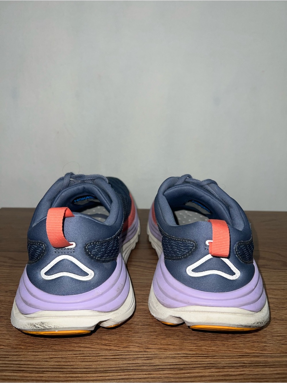 HOKA Gaviota 5 Womens 9 Navy Grapefruit Stability Running Walking Shoes - Picture 5 of 8